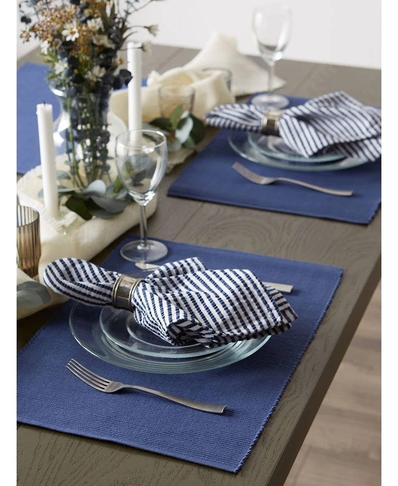 Design Imports Ribbed Placemat, Set of 6