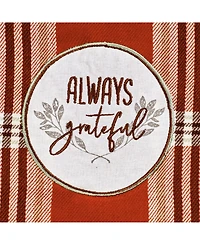 Design Imports Thanksgiving Cozy Picnic, Plaid Dishtowel, Set of 4