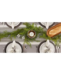 Design Imports Striped Fringed Table Runner