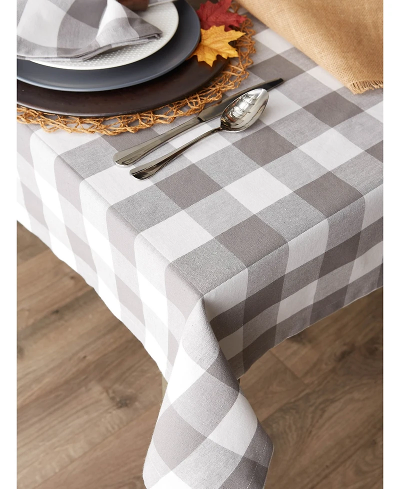 Design Imports Buffalo Check Tablecloth
