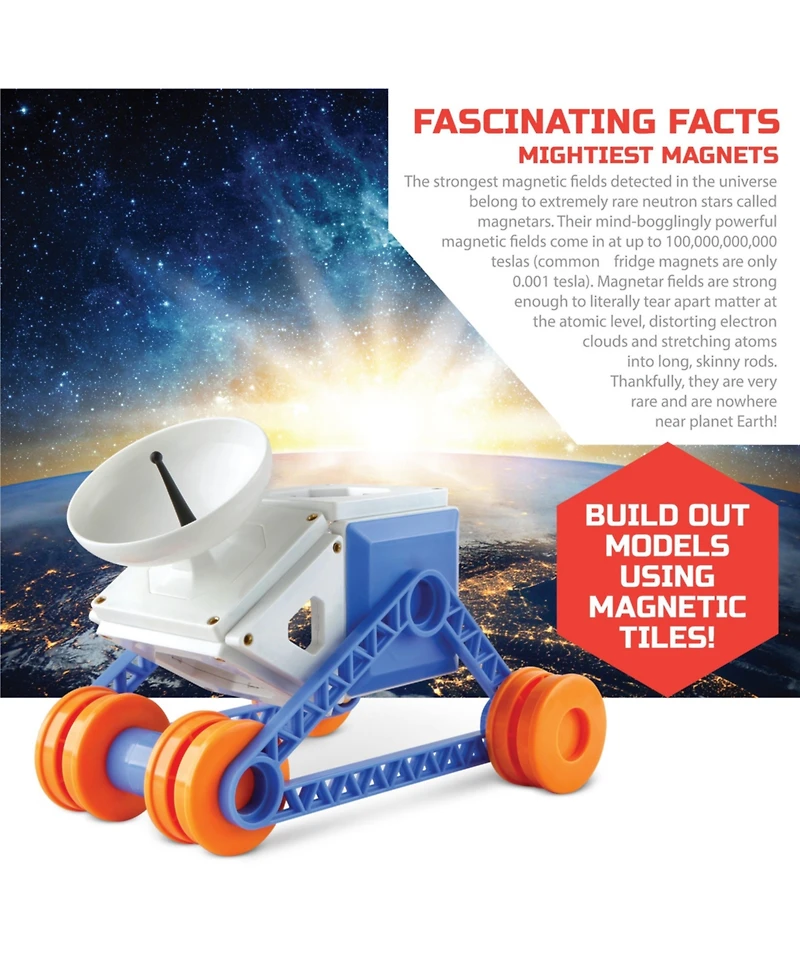 Discovery #Mindblown Toy Magnetic Tiles with Remote Control