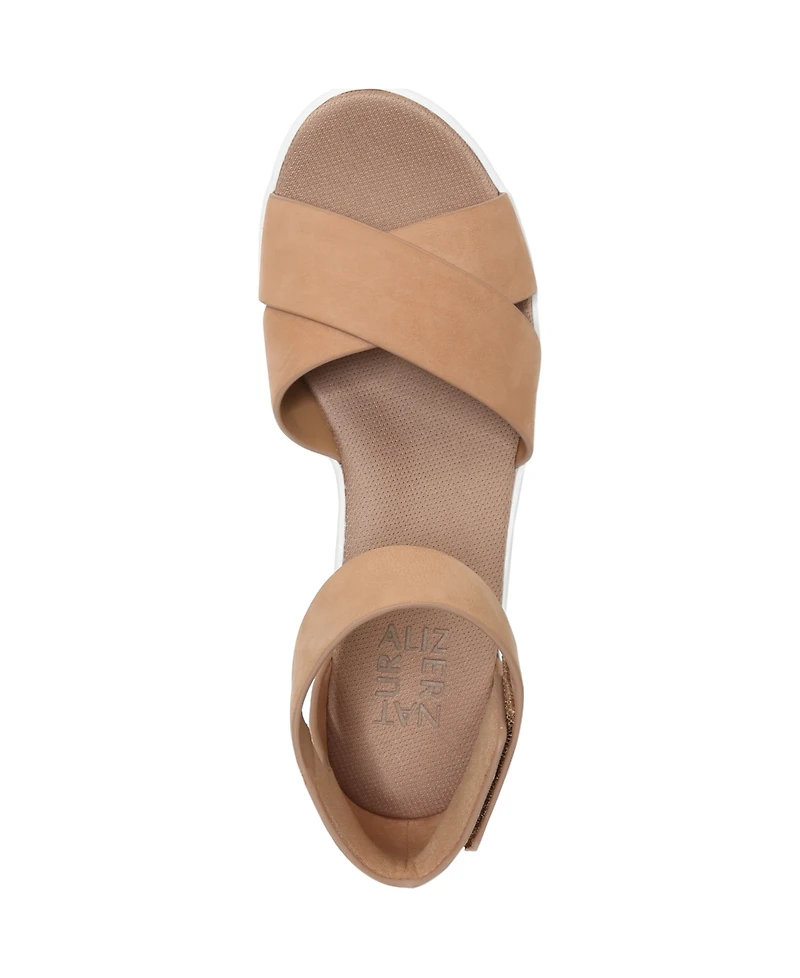 Naturalizer Riviera Ankle Strap Wedge Sandals