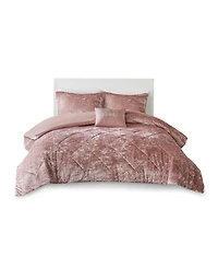 Intelligent Design Felicia Velvet 4-Pc. Duvet Cover Set, King/California King