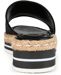 Journee Collection Women's Rosey Espadrille Platform Wedge Sandals