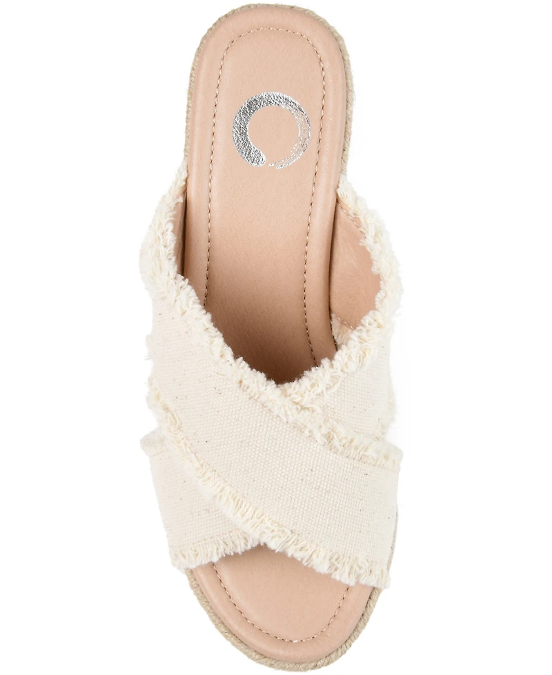 Journee Collection Women's Shanni Espadrille Wedge Sandals