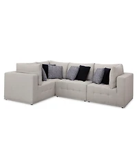 Closeout! Modern 4-Pc. Fabric Modular Sectional