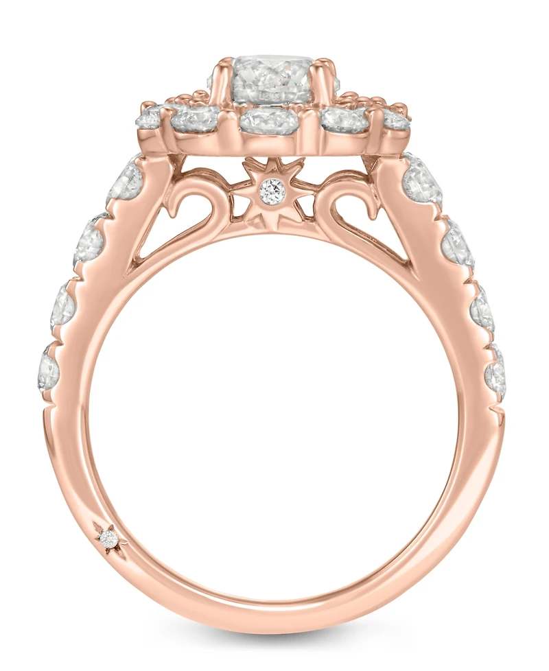 Certified Diamond Bridal Set (3 ct. t.w.) 18k White, Yellow and Rose Gold
