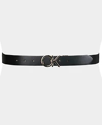 Calvin Klein Women's Reversible Monogram Buckle Belt