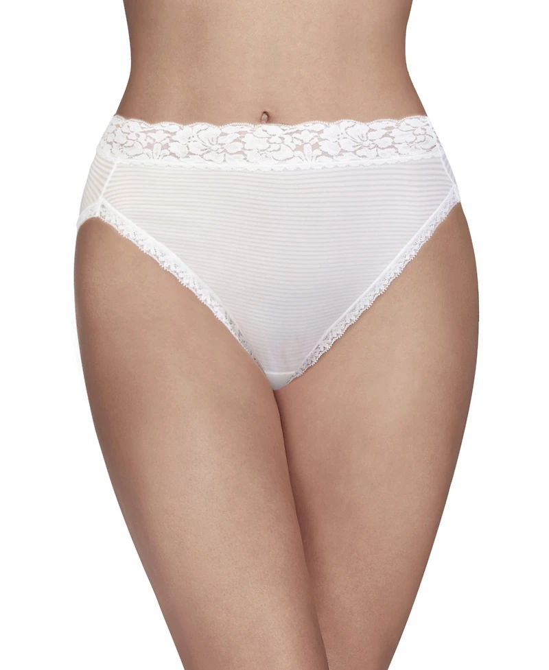 Vanity Fair Women's Flattering Lace Hi-Cut Panty Underwear 13280, extended sizes available