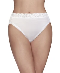 Vanity Fair Women's Flattering Lace Hi-Cut Panty Underwear 13280, extended sizes available