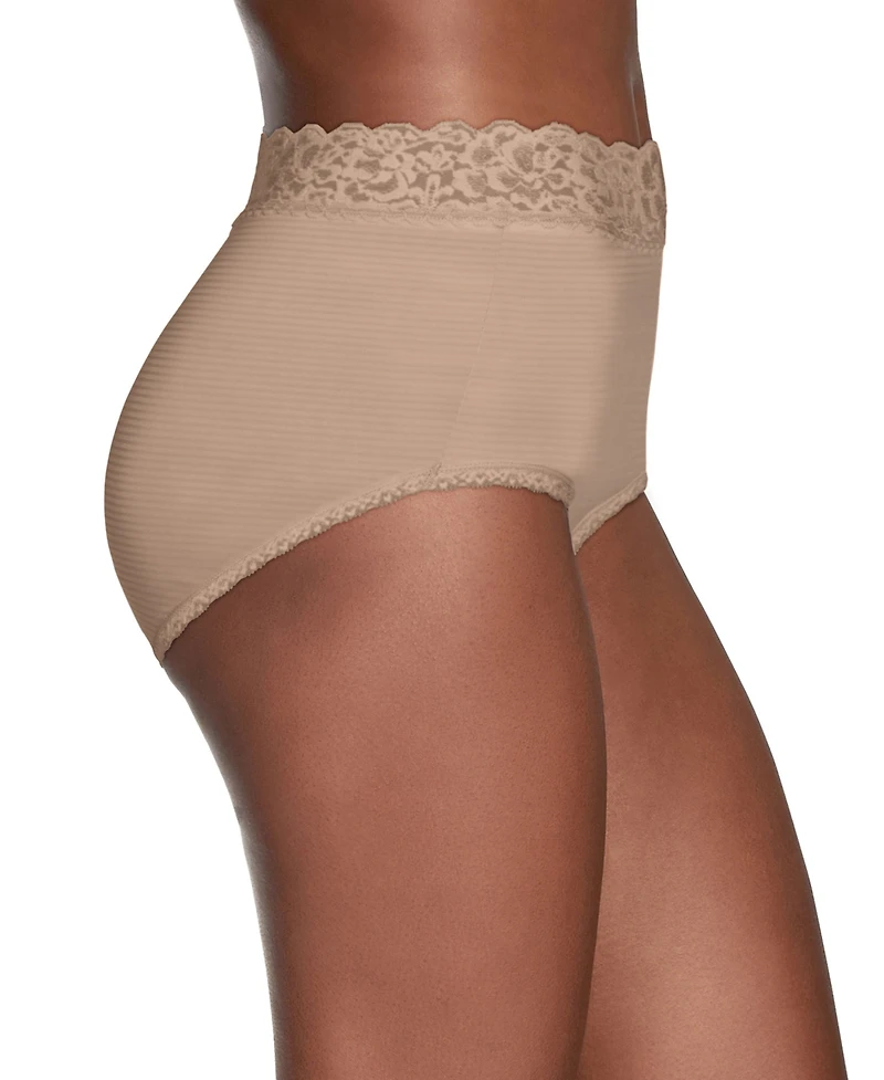 Vanity Fair Flattering Lace Stretch Brief Underwear 13281, also available extended sizes