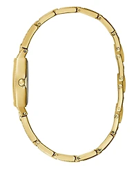 Womens Petite Gold-Tone Stainless Steel Glitz Bangle Watch 22mm