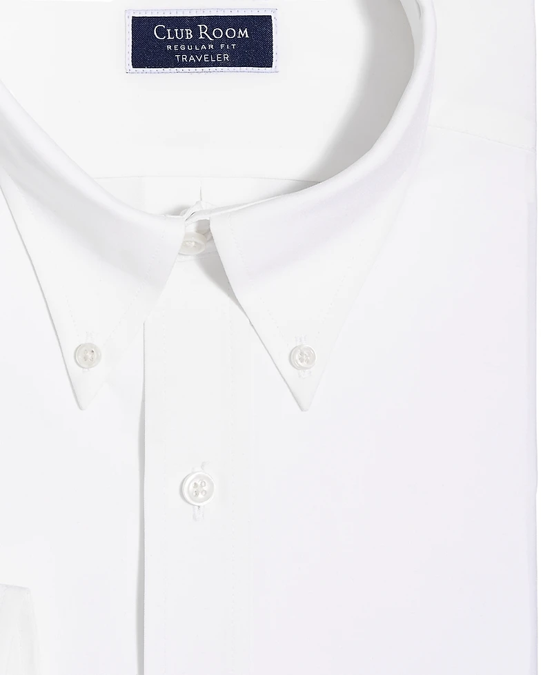 Club Room Men's Regular Fit Traveler Dress Shirt, Created for Macy's