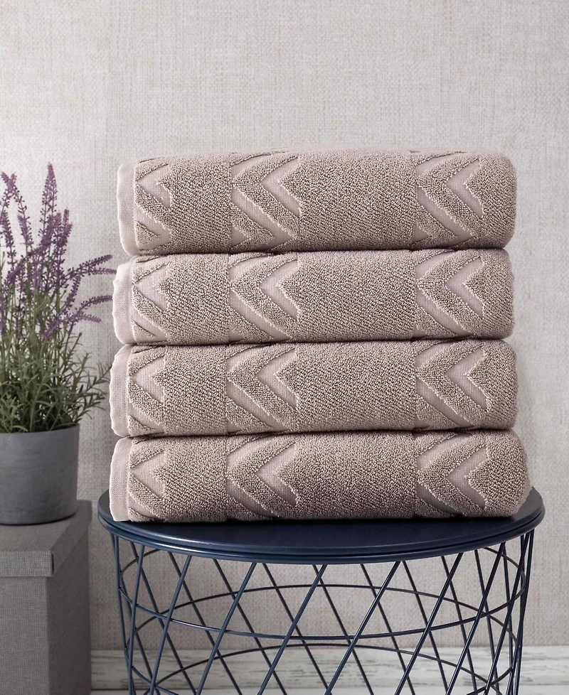Ozan Premium Home Turkish Cotton Sovrano Collection Luxury 4-Pc. Bath Towel Sets
