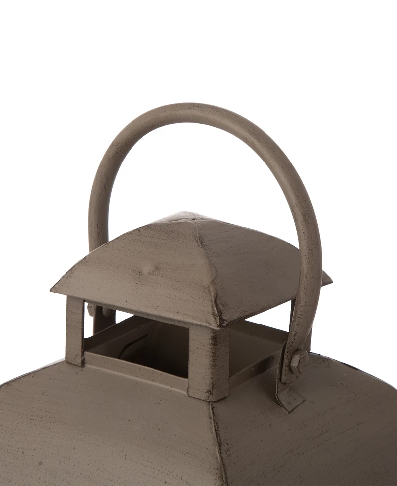 Glitzhome Set of 2 Mondern Farmhouse Wooden Lantern