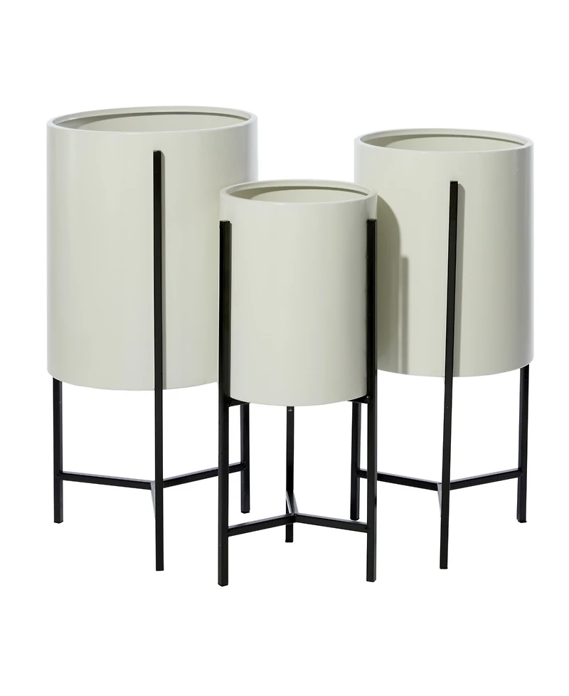 Metal Modern Planter, Set of 3