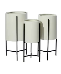 Metal Modern Planter, Set of 3