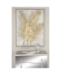CosmoLiving by Cosmopolitan Gold Glam Canvas Wall Art, 48 x 36