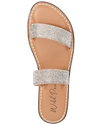 Wild Pair Ginnie Double-Band Slide Flat Sandals, Created for Macy's