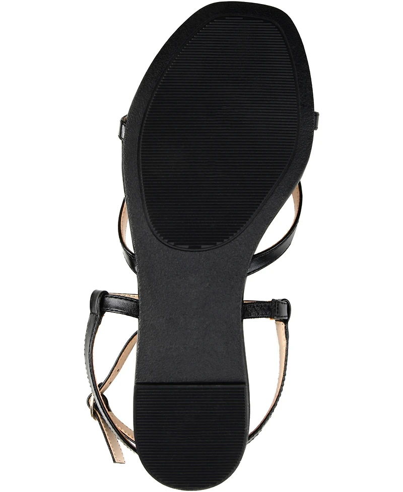 Journee Collection Women's Serissa Strappy Flat Sandals