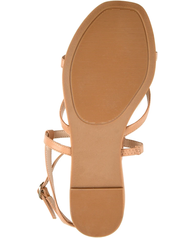 Journee Collection Women's Serissa Strappy Flat Sandals