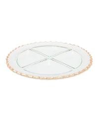 Classic Touch Glass 4 Section Relish Dish