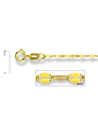 20" Mirror Link Chain (1-1/2mm) in 14K Gold