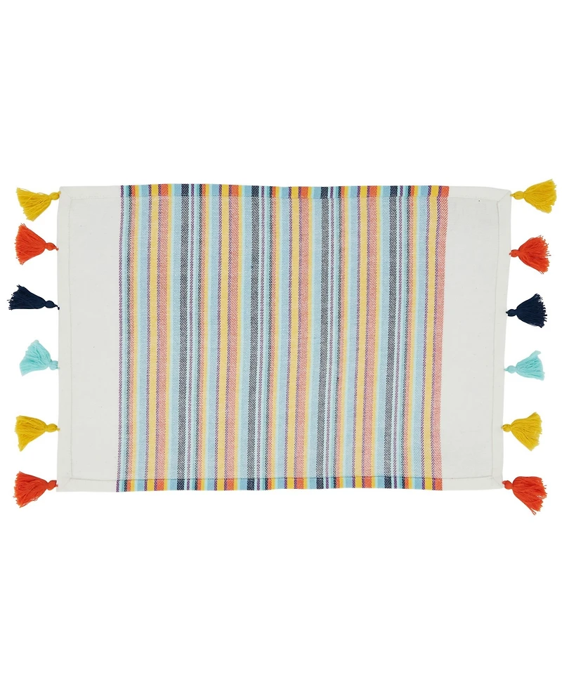 Saro Lifestyle Color Splash Placemat 20" x 14", Set of 4