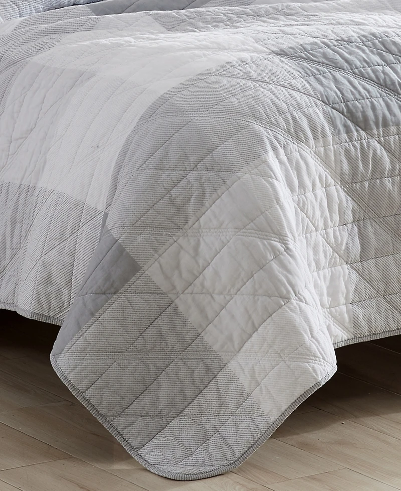 Eddie Bauer Boulder Plaid Reversible 3 Piece Quilt Set, Full/Queen