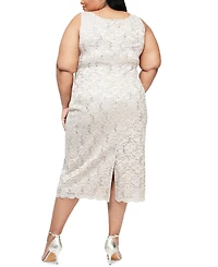 Sl Fashions Plus 2-Pc. Lace Jacket & Sheath Dress Set