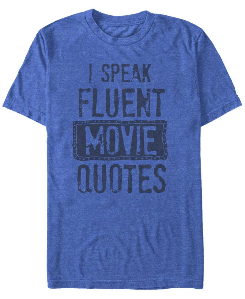 Fifth Sun Men's Speak Movies Short Sleeve Crew T-shirt