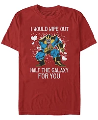 Fifth Sun Men's Thanos Galaxy Heart Short Sleeve Crew T-shirt