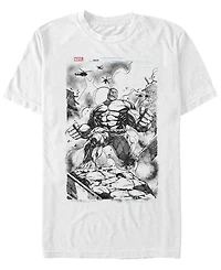 Fifth Sun Men's Hulk Sketch Short Sleeve Crew T-shirt