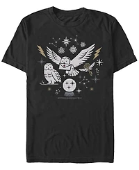 Fifth Sun Men's Wintery Owls Short Sleeve Crew T-shirt