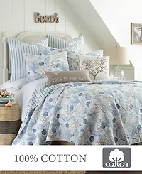 Levtex Galapagos Blue Coral Reef 3-Pc. Quilt Set, Full/Queen