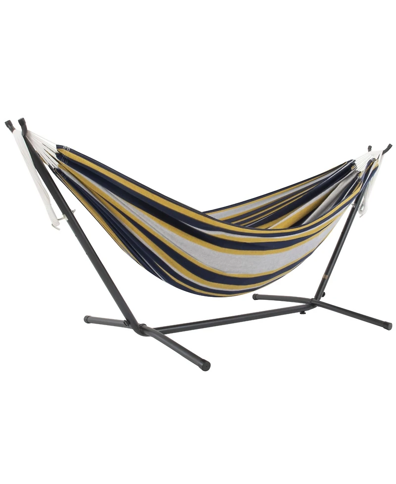 Vivere Cotton Hammock with Stand and Carry Bag