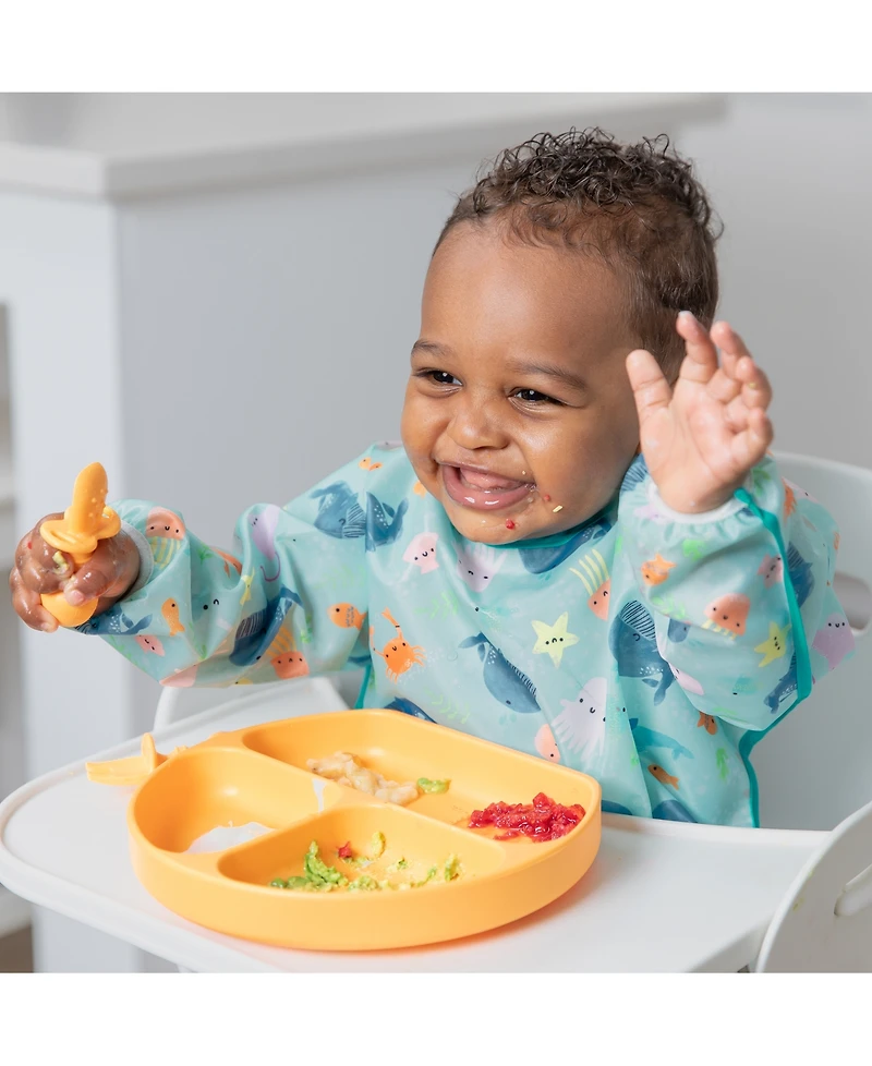 Bumkins Baby Boys or Girls Grip Self-Serve Dish