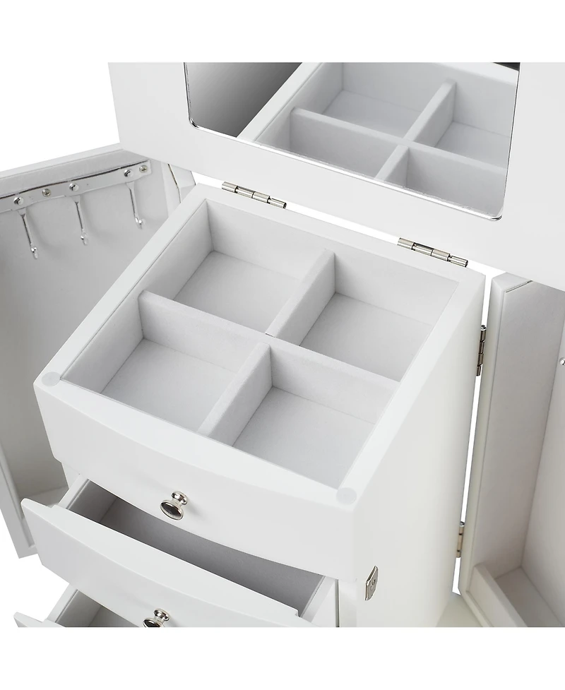 Pko Inc. Contemporary White Jewelry Box