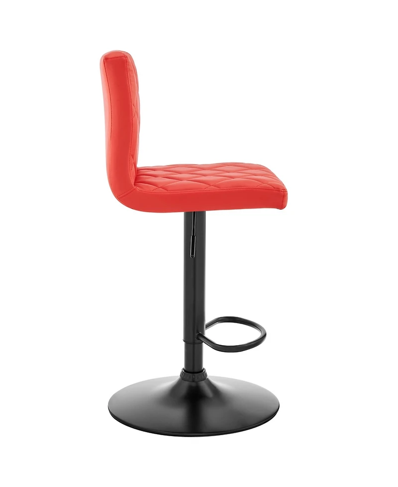 Duval Adjustable Faux Leather Swivel Bar Stool