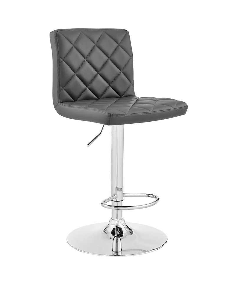 Duval Adjustable Faux Leather Swivel Bar Stool