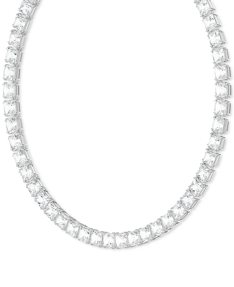 Swarovski Rhodium-Plated Millenia All-Around Necklace, 15" + 2" extender