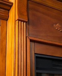 Teni Bookcase Electric Fireplace