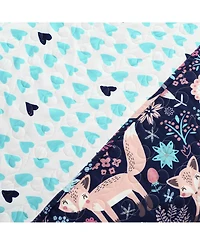 Lush Decor Kids Pixie Fox 3 Piece Quilt Set, Twin