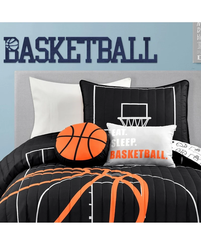 Lush Decor Kids Basketball Game 4-Pc. Quilt Set, Twin/Twin Xl