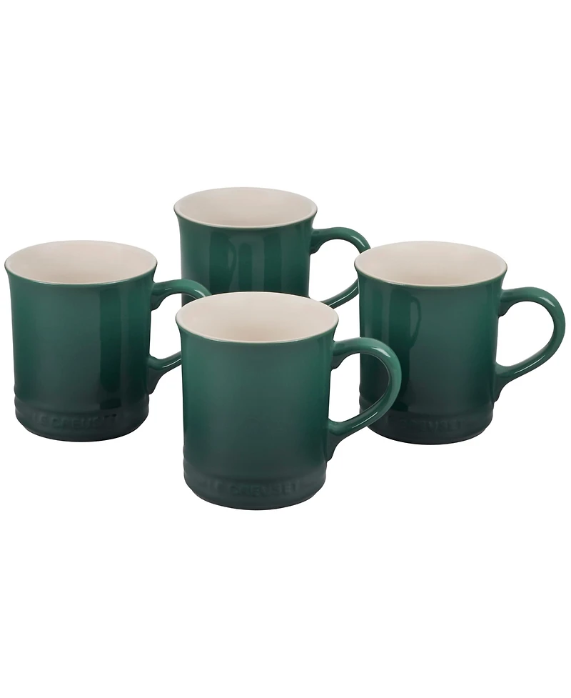 Le Creuset 13 oz. Stoneware Set of Four Coffee Mugs