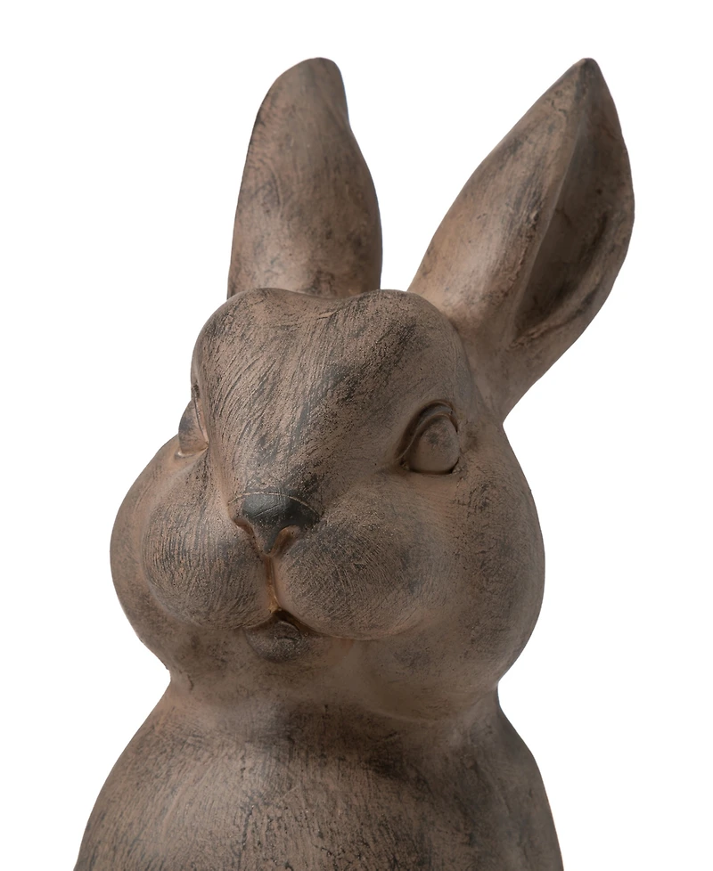 Glitzhome Standing Rabbit Statue