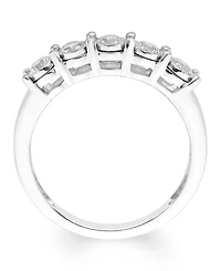Diamond 5 Stone Band (1/2 ct. t.w.) in 14k White Gold