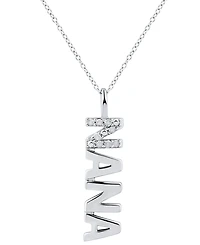 Diamond "Nana" Pendant Necklace (1/10 ct. t.w.) in Sterling Silver