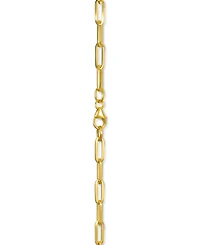 Italian Gold Paperclip Link 18" Chain Necklace in 14k Gold
