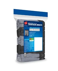 Hanes Big Boys Ultimate Cotton Blend Boxer Briefs, Pack of 5